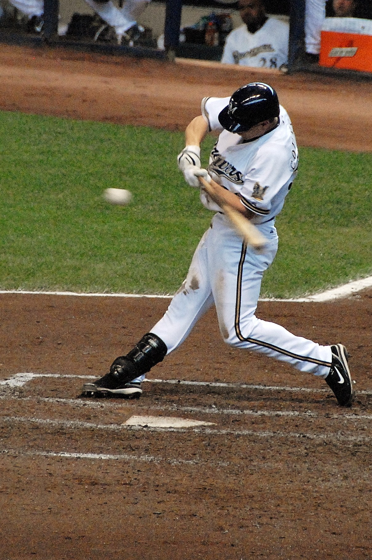 Baseball player at bat