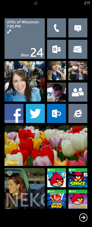 Windows Phone Screen