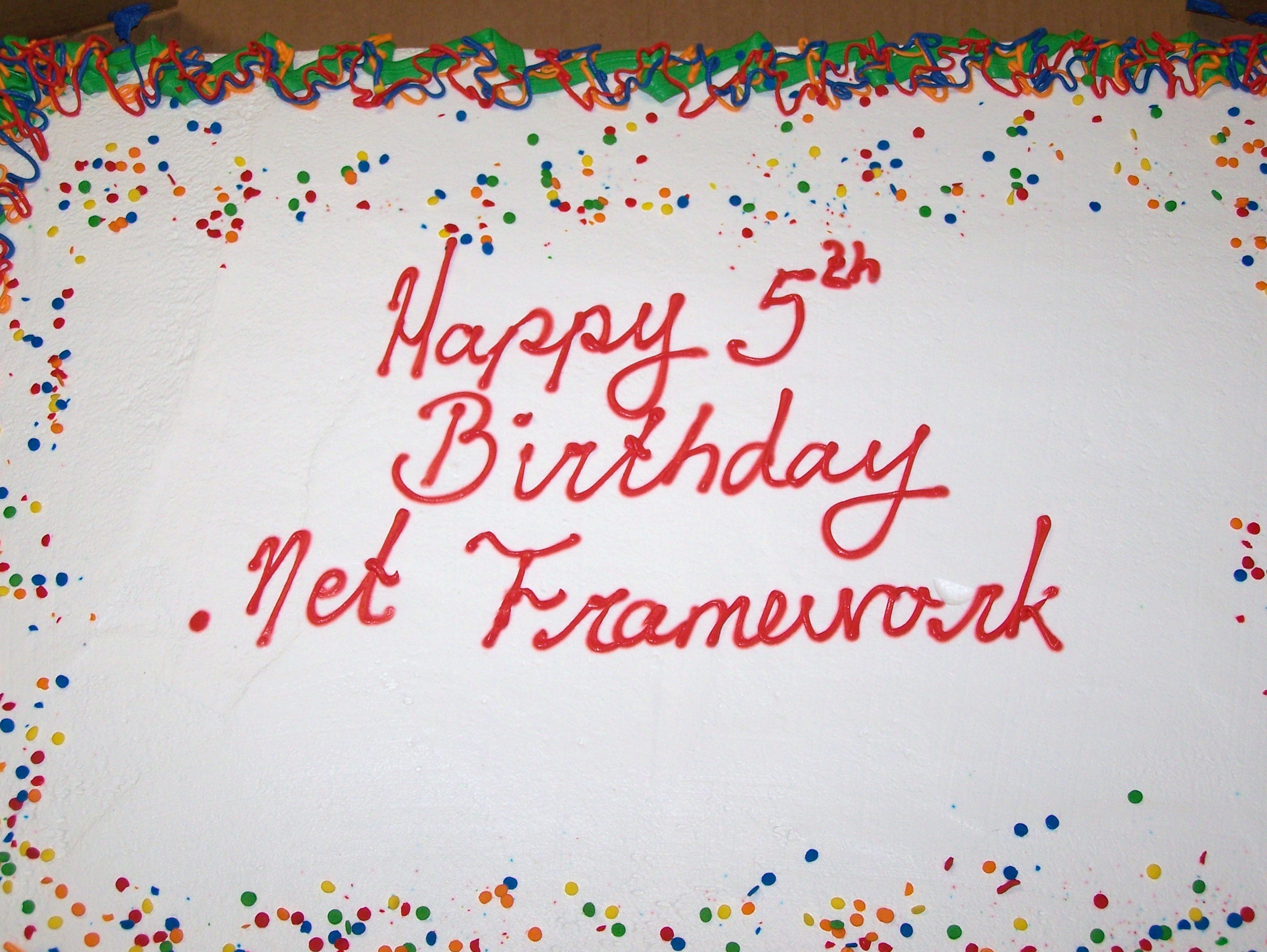 Hapy Birthday .Net Cake